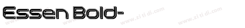 Essen Bold字体转换